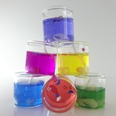 Renkli Jel Mum 6 Adet