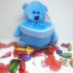 Sevgiliye Hediye Paketi Ayıcık Kutulu