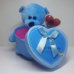 Sevgiliye Hediye Paketi Ayıcık Kutulu