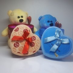 Sevgiliye Hediye Paketi Ayıcık Kutulu