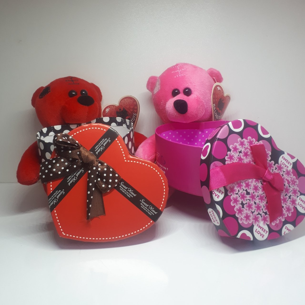 Sevgiliye Hediye Paketi Ayıcık Kutulu