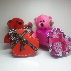 Sevgiliye Hediye Paketi Ayıcık Kutulu