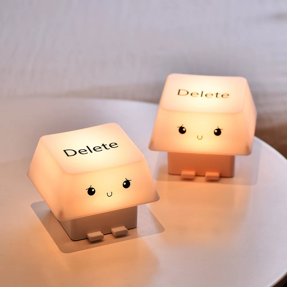 Delete Tasarımlı Dekoratif Gece Lambası
