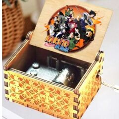 Naruto Müzik Kutusu Ahşap İşlemeli Müzik Kutusu