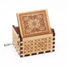 Happy Birthday İyi Ki Doğdun Ahşap Çevirmeli Müzik Kutusu