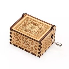 Happy Birthday İyi Ki Doğdun Ahşap Çevirmeli Müzik Kutusu