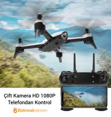SG106 1080P HD Geniş Açı Çift Kamera Optik Akış Drone
