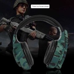 TUCCI A3 Profesyonel Kamuflaj Desen Mikrofonlu Oyuncu Kulaklık