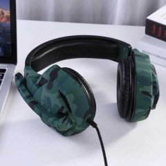 TUCCI A3 Profesyonel Kamuflaj Desen Mikrofonlu Oyuncu Kulaklık