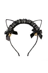 Kawaii Cosplay Gothic Dantelli Kedi Kulak Taç