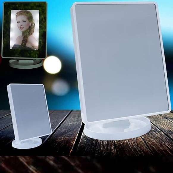 Kişiye Özel Sihirli Ayna Fotoğraf Çerçeve Ayaklı Ledli