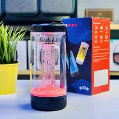 Işıklı Bluetooth Hoparlör Ses Bombası Yüksek Ses Kamp Gece Lamba Kablosuz Speaker