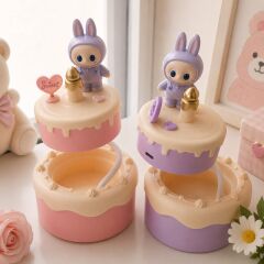 Kawaii Labubu Figürlü Şarjlı LED Kalemlik
