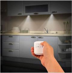 3'lü Pilli Uzaktan Kumandalı Led Işık Spot Lamba