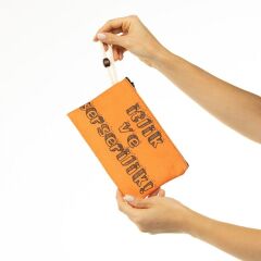 İtlik ve Serserilik Baskılı Bez Kalemlik Cüzdan