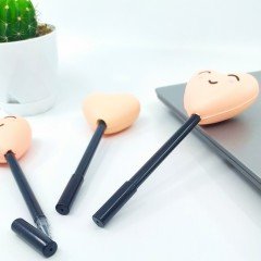 Squishy Jel Mürekkep Kalem Sevimli Pembe Kalp