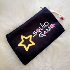 Squid Game Yıldız Bez Kalemlik Cüzdan