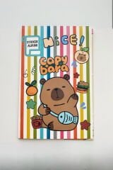 Capybara Sticker Albümü – Çıkartma ve Koleksiyon Saklama Defteri