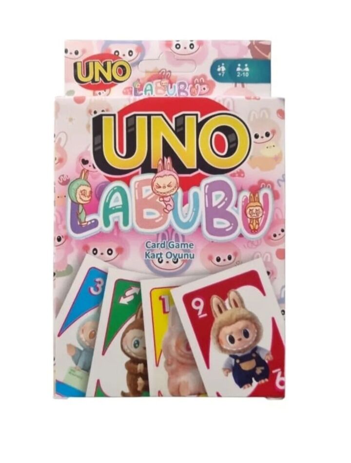 Labubu Temalı UNO Eğlence Kart Oyunu