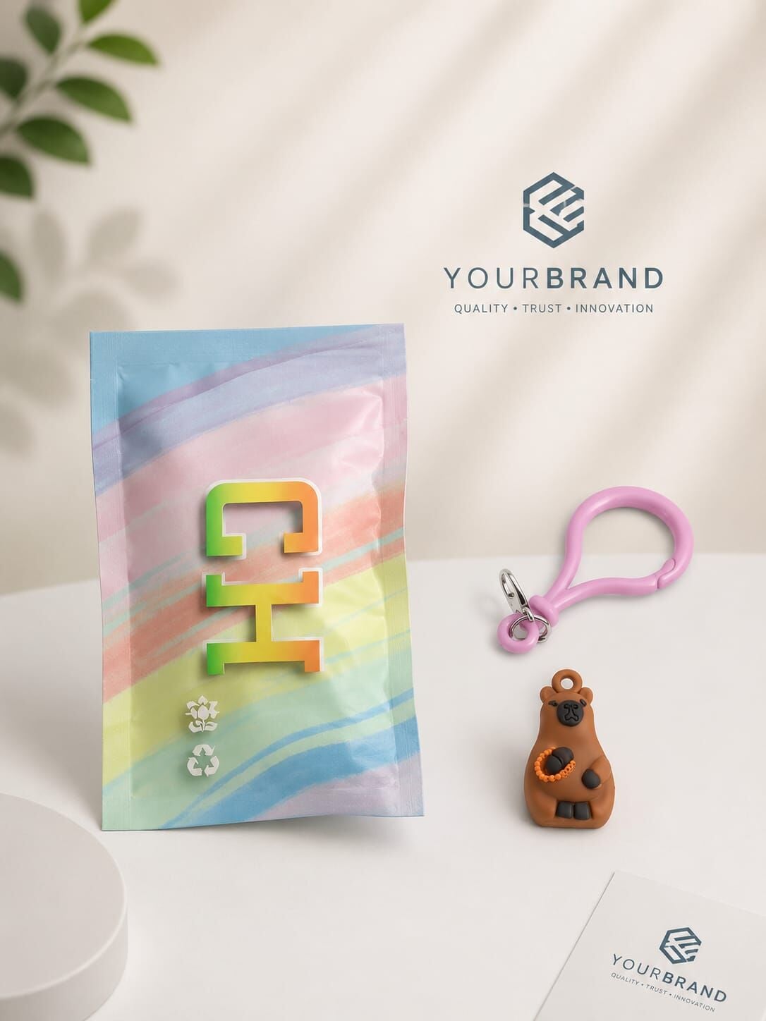 Kawaii Capybara Bag Charm Premium Anahtarlık