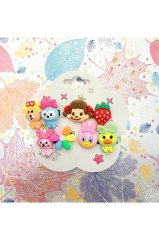 Sevimli Hayvanlar Silikon Pens Toka 4'lü