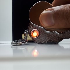 Alevsiz Kuru Kafa Usb Şarjlı Çakmak Anahtarlık