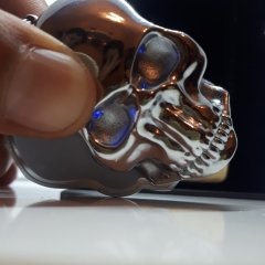 Alevsiz Kuru Kafa Usb Şarjlı Çakmak Anahtarlık