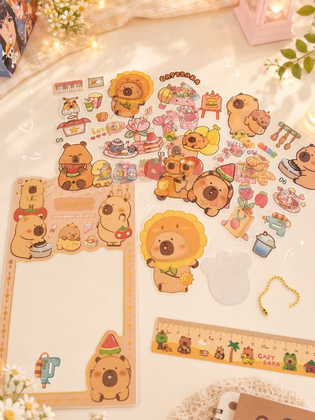 Capybara Kırtasiye ve Sticker Hediye Seti