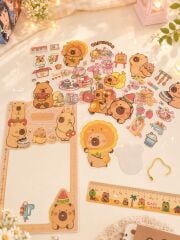 Capybara Kırtasiye ve Sticker Hediye Seti