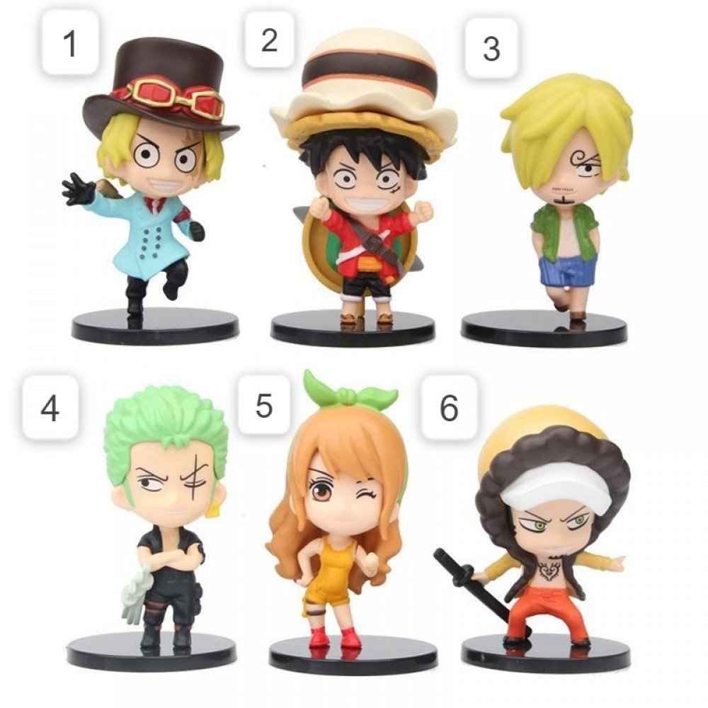 One Piece Mini Nendoroid 6 Adet Figür Set