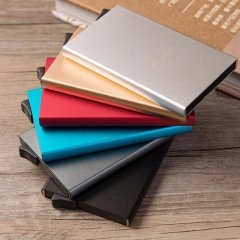 Otomatik Mekanizmalı Metal Kredi Kartlık Kartvizitlik Cüzdan
