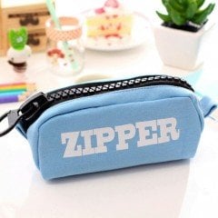 Büyük Fermuarlı Geniş Zipper Kalemlik