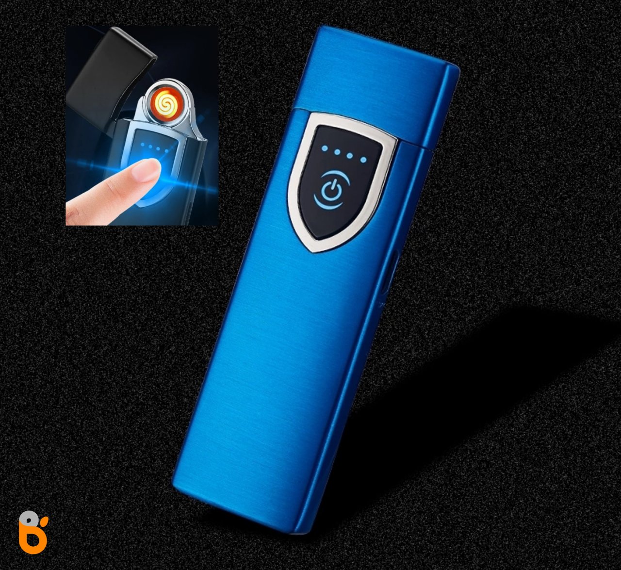 Dokunmatik Sensörlü Led Ekranlı Şarjlı Çakmak Alevsiz