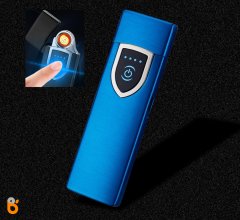 Dokunmatik Sensörlü Led Ekranlı Şarjlı Çakmak Alevsiz