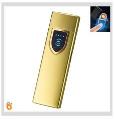 Dokunmatik Sensörlü Led Ekranlı Şarjlı Çakmak Alevsiz