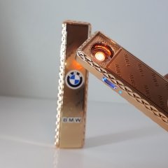 Metal Gold Alevsiz Elektronik Çakmak Şarjlı Ledli