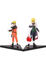 Anime Naruto Shippuden Uzumaki Minato Namikaze Ikili Figür Seti