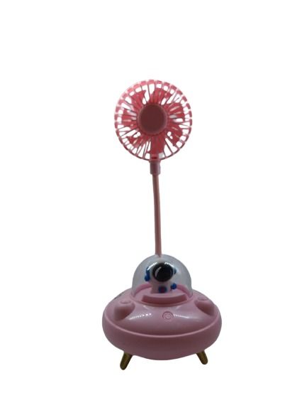 Ufo Tasarımlı Işıklı 2 Çift Kademeli Masa Üstü Fan Vantilatör