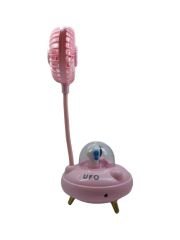 Ufo Tasarımlı Işıklı 2 Çift Kademeli Masa Üstü Fan Vantilatör