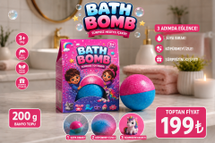Sürpriz Oyuncaklı Banyo Topu 200g – Bath Bomb