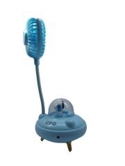 Ufo Tasarımlı Işıklı Çift Kademeli Masa Üstü Fan Vantilatör