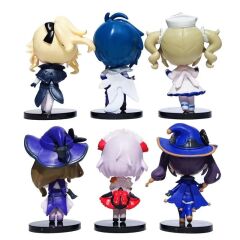 Anime Genshin Impact Darbe 6 Adet Figür Set Lisa Kaeya Barbara Jean Noella Mona Figürleri