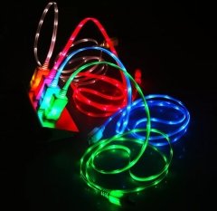 Led Işıklı Şarj Kablosu Micro