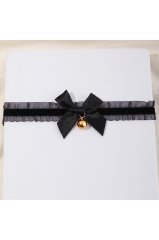 Dantelli Gold Çanlı Choker Kolye