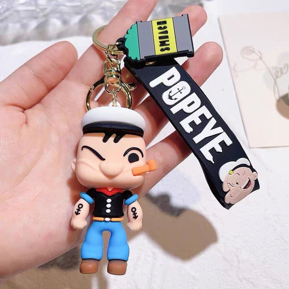 Temel Reis Popeye Karakter Lüx Anahtarlık Çanta Aksesuarı Süsü 1 Adet