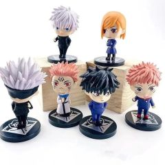 Anime Jujutsu Kaisen 6 Adet Figür Set Gojo Satoru Itadori Yuji Kugisaki Nobara Figürleri