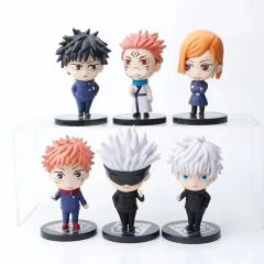 Anime Jujutsu Kaisen 6 Adet Figür Set Gojo Satoru Itadori Yuji Kugisaki Nobara Figürleri