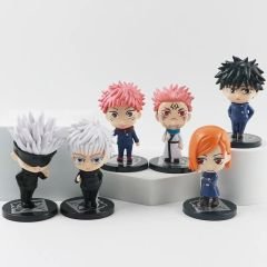 Anime Jujutsu Kaisen 6 Adet Figür Set Gojo Satoru Itadori Yuji Kugisaki Nobara Figürleri