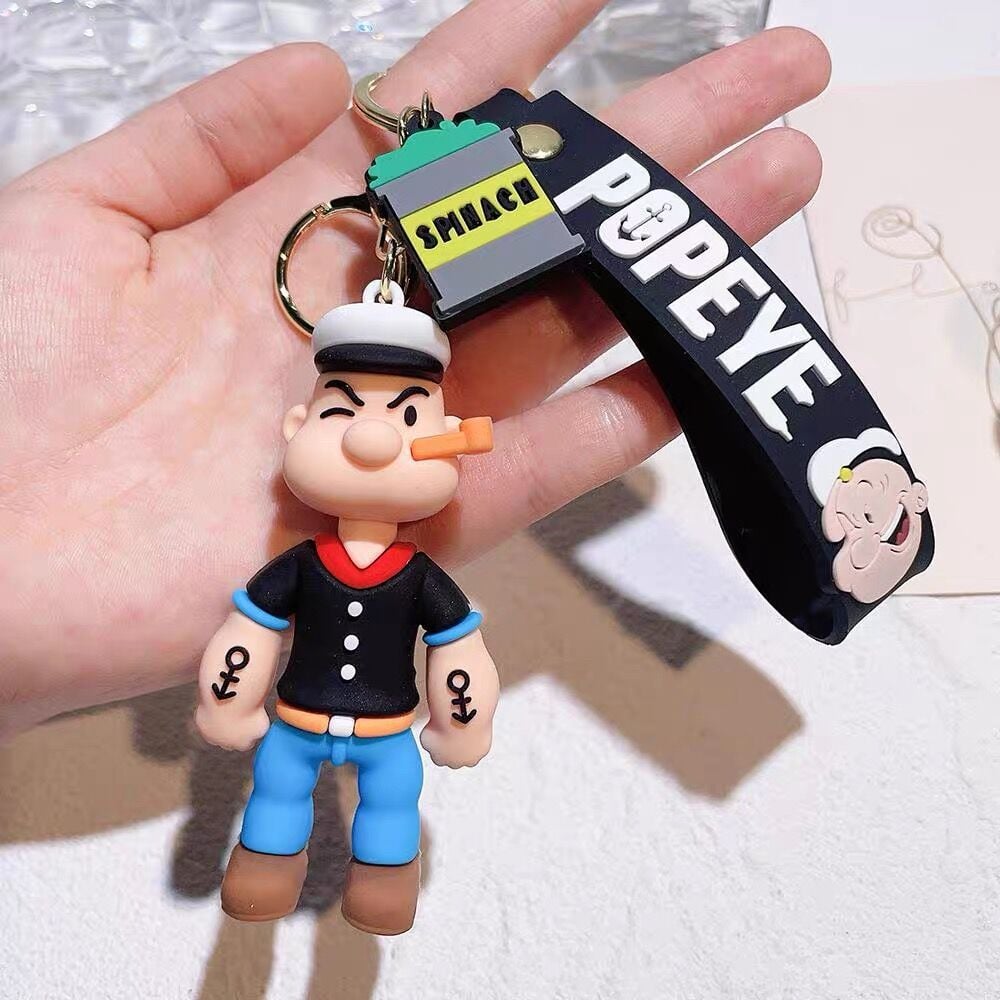 Temel Reis Popeye Karakter Lüx Anahtarlık Çanta Aksesuarı Süsü 1 Adet