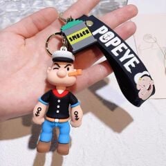 Temel Reis Popeye Karakter Lüx Anahtarlık Çanta Aksesuarı Süsü 1 Adet